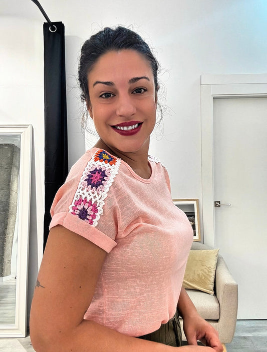 Camiseta Tulum rosa