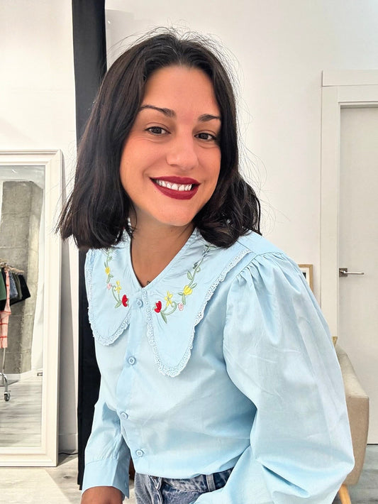 Camisa Dulce celeste